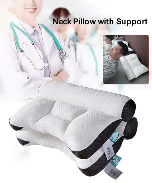 Comfortable sleep pillow with all-in-one design